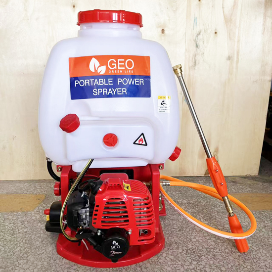 Knapsack power sprayer